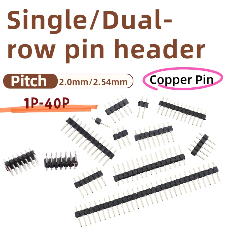 Male Female Header Pin - 10 Buah, Konektor Header Pin Papan