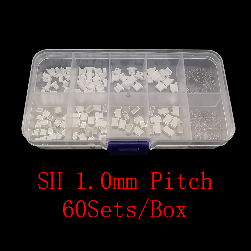Male Female Header Pin - 60set/kotak JST SH 1.0mm Pitch terminal