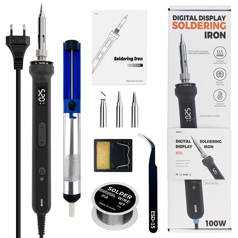 Diy Electronics For Home - Kit Solder Digital 100W, Alat Las