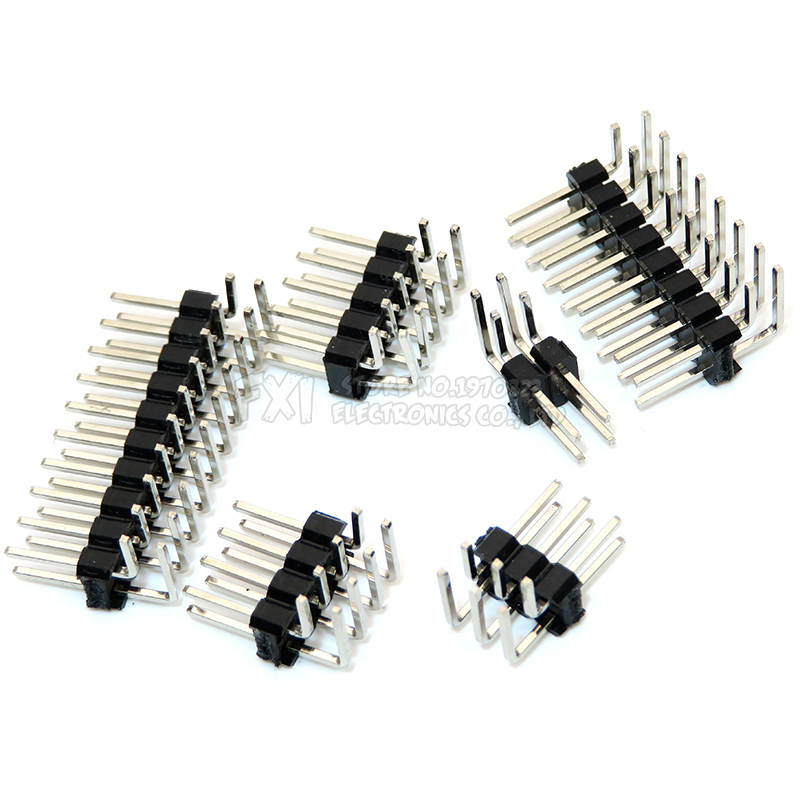 Male Female Header Pin - R/2.54 Mm Dua Baris Right Angle