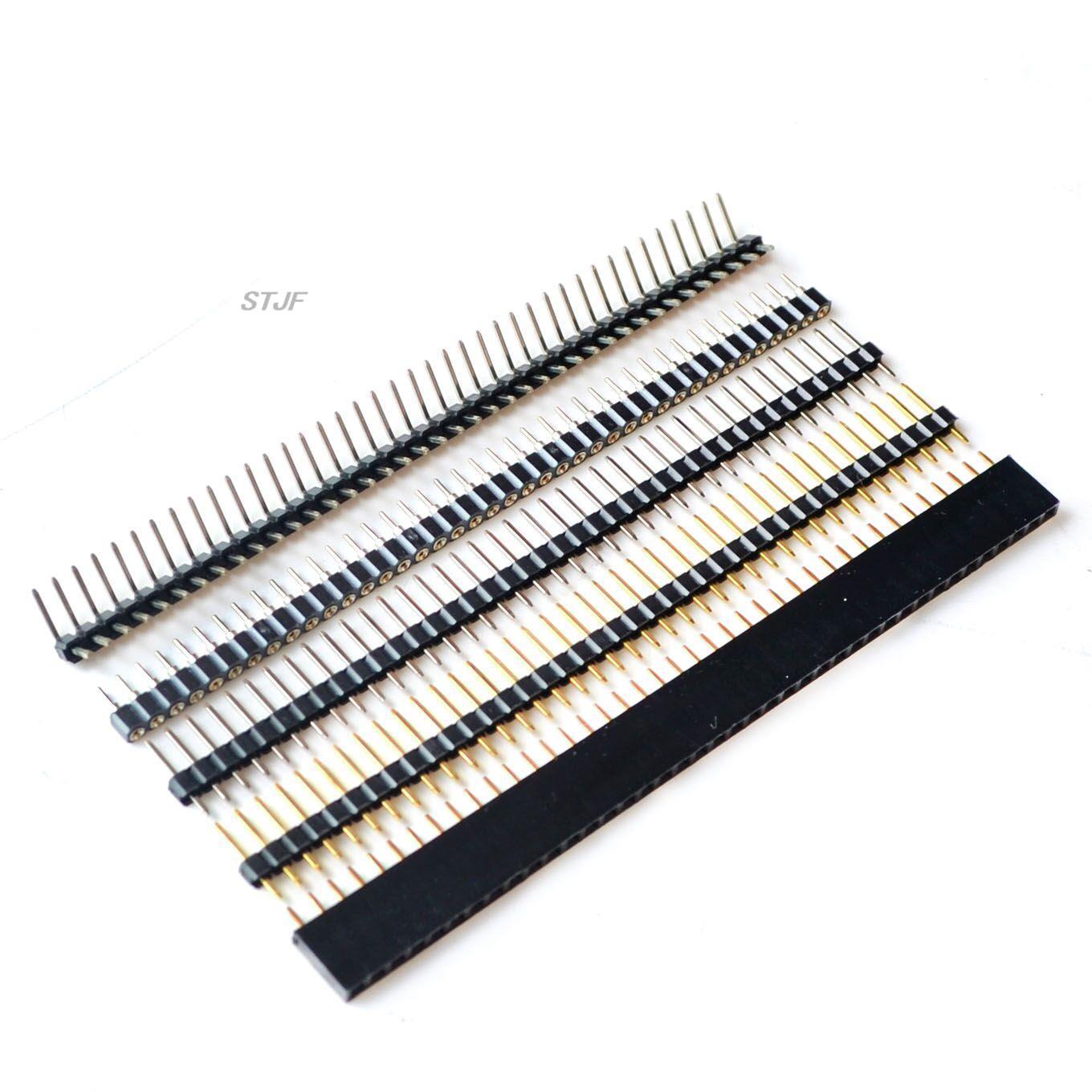 Male Female Header Pin - 10pcs 40 Pin baris tunggal perempuan