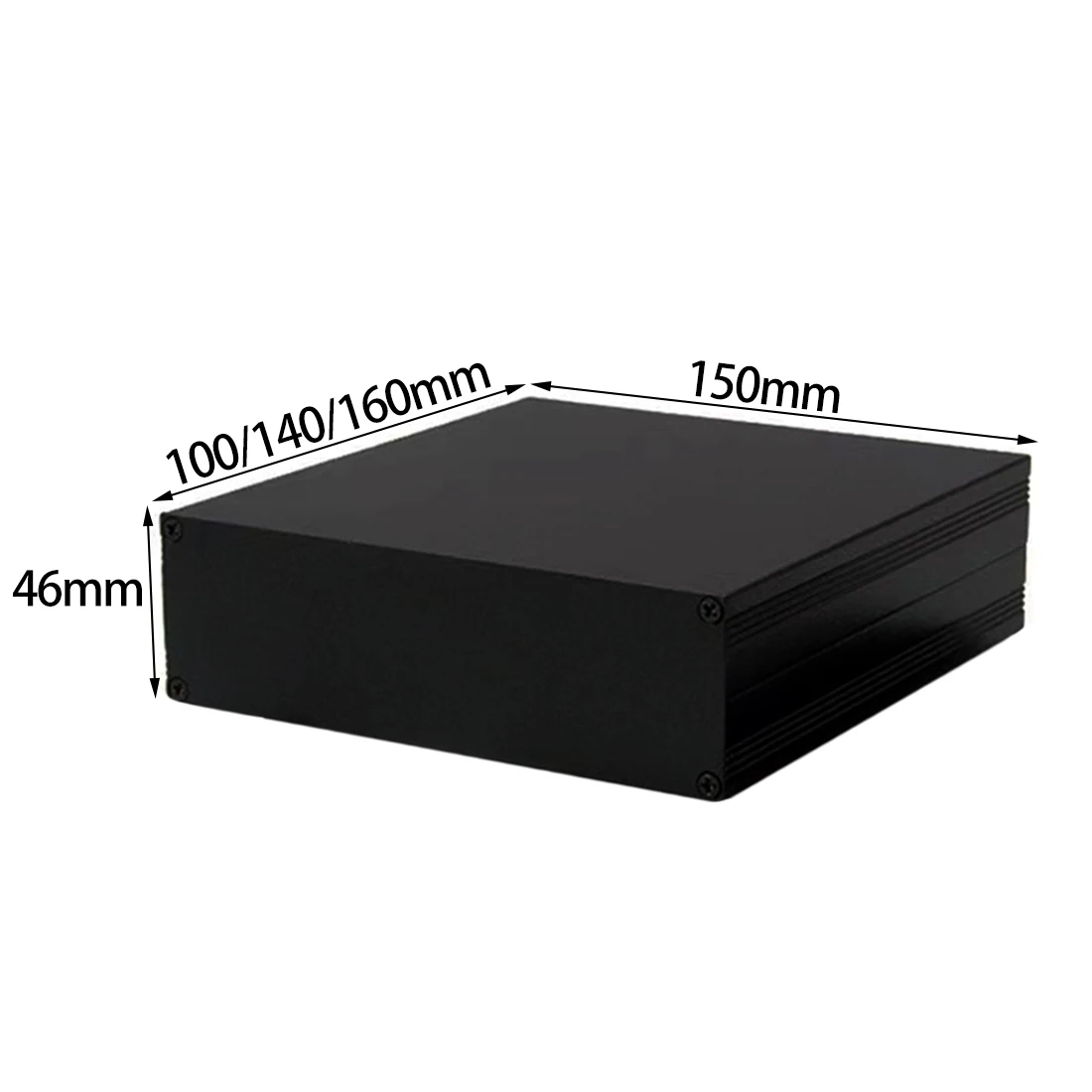 Diy Waterproof Electronics - Aluminium kandang 150*46*100/140/160mm tahan air kotak