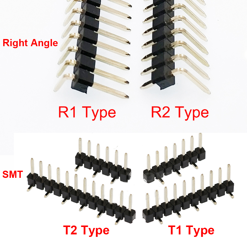 Male Female Header Pin - 100 Buah 2.54Mm Baris Tunggal Pecah