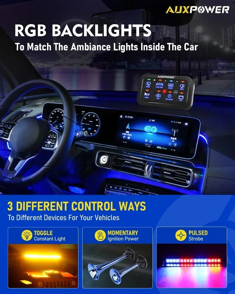 Lampu RGB On-Off Control Panel - Diy Marine Electronics ulasan dan harga
