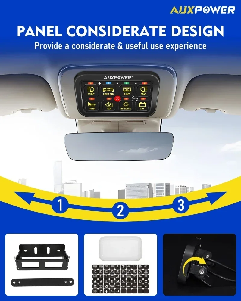 Lampu RGB On-Off Control Panel - Diy Marine Electronics ulasan dan harga