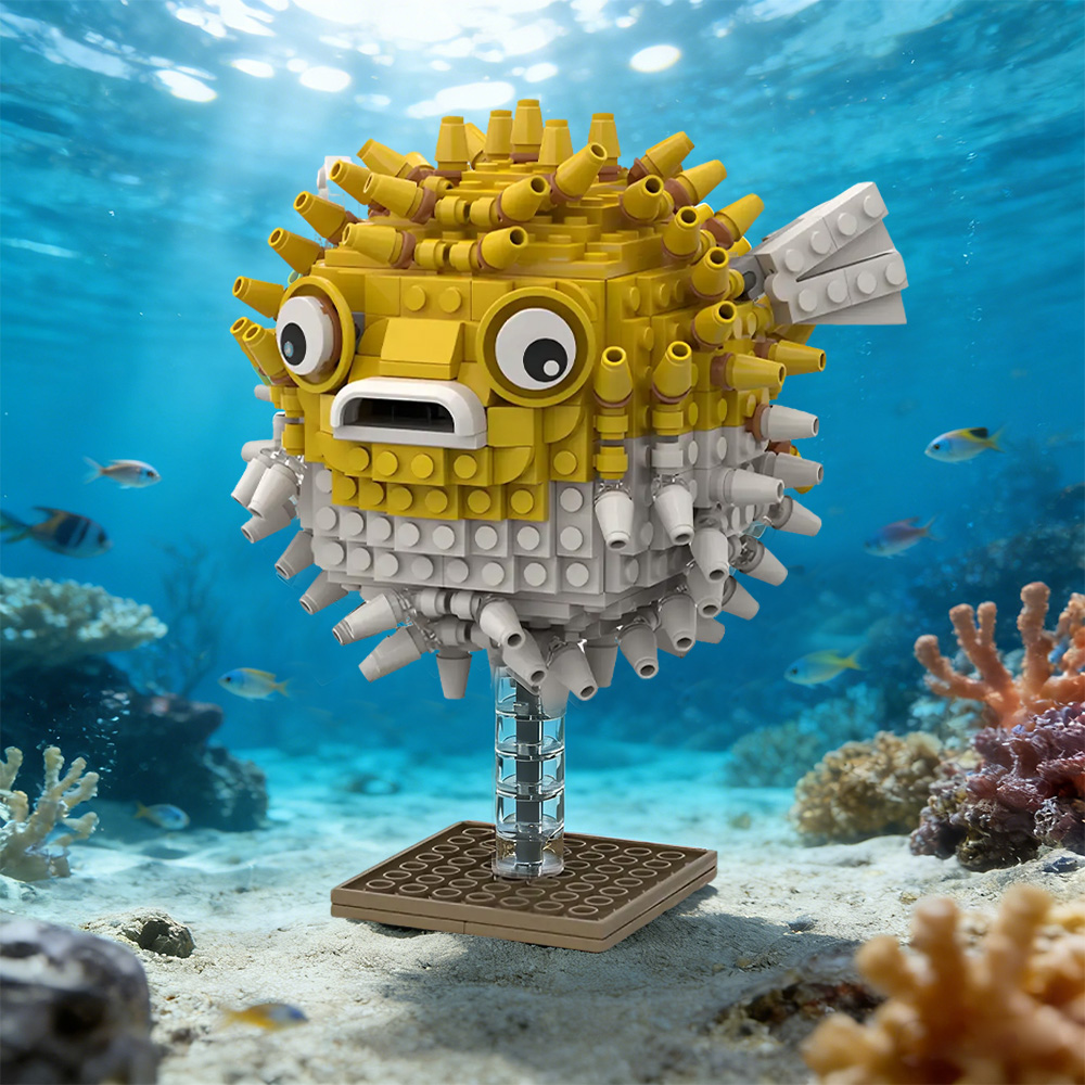 Gobricks MOC Organisme Laut Ik - Diy Marine Electronics ulasan dan harga
